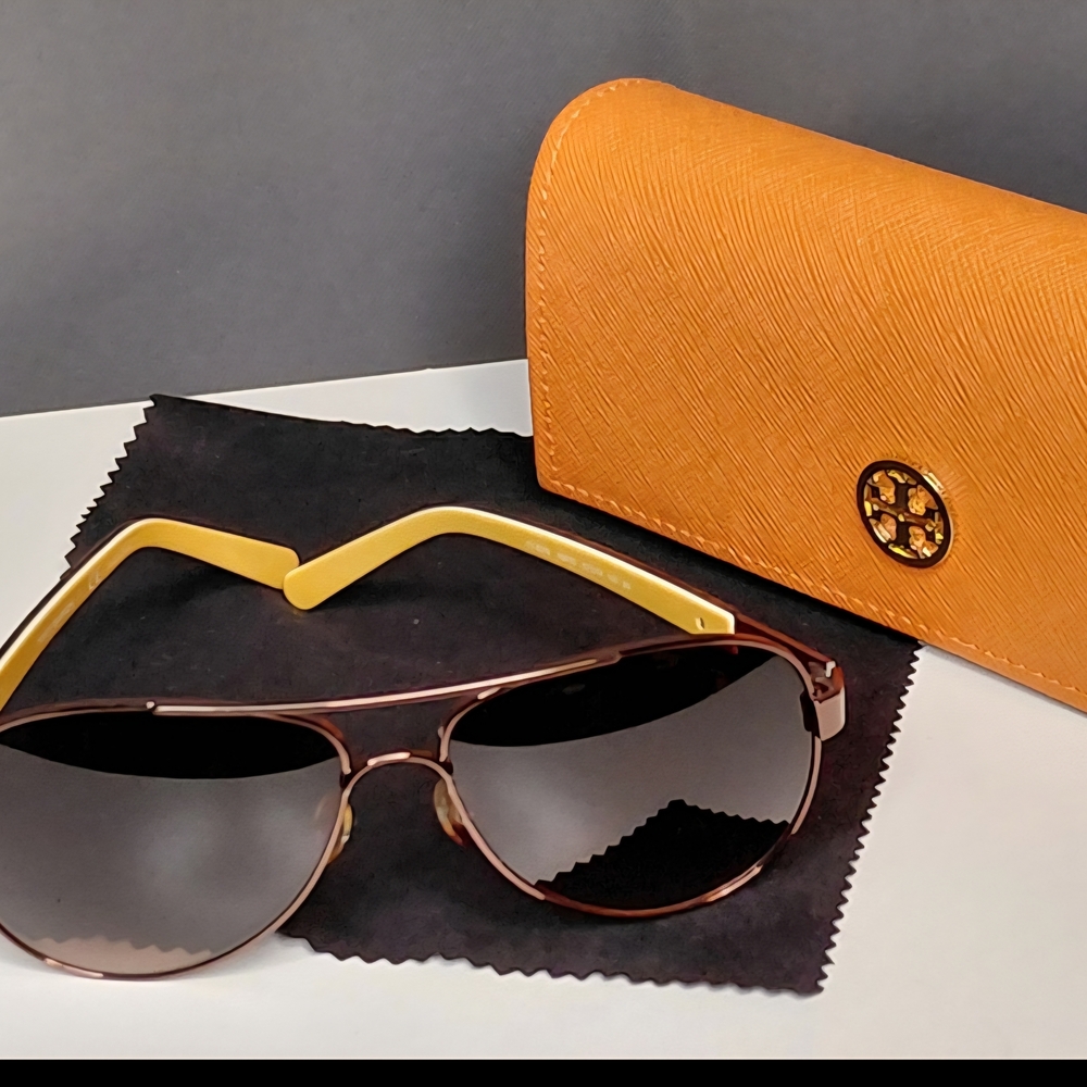 Stylish Sunglasses with Orange Case